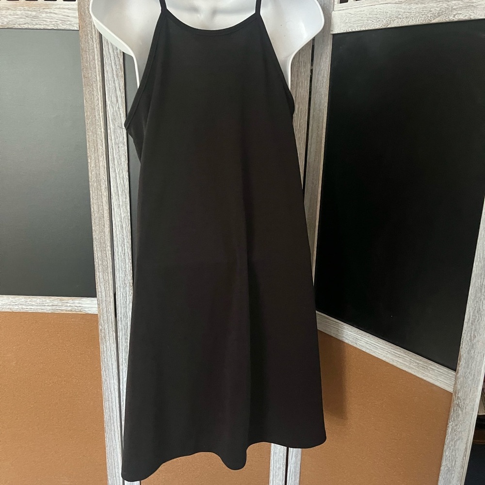 Wallflower Black Halter Mini Sundress Cocktail